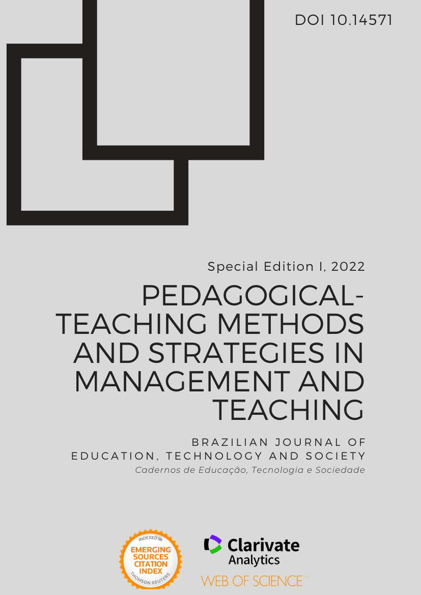 					Ver Vol. 15 N.º se1 (2022): Métodos e Estratégias Pedagógico-Didáticas na Gestão e no Ensino
				